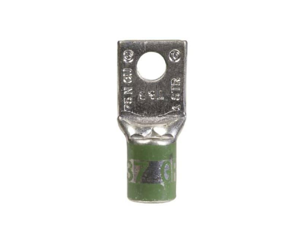 NO14 - NO10 AWG, COPPER ONE-HOLE LUG STANDARD BARREL 1/4 BOLT