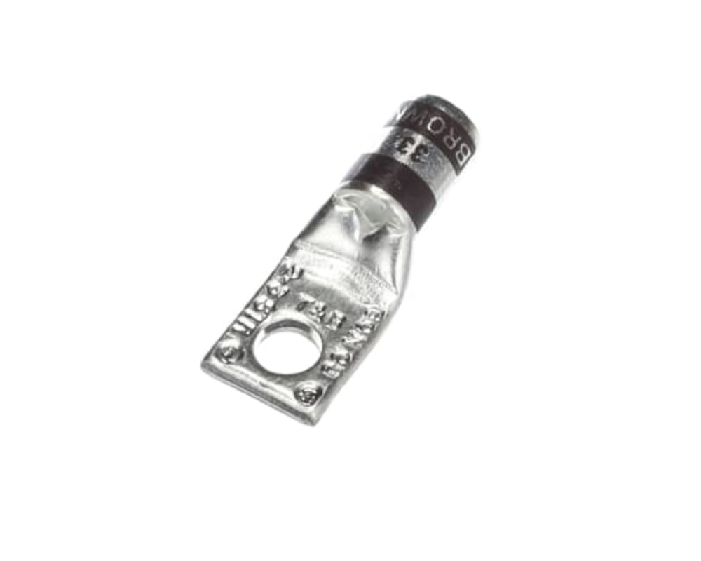 NO2 COPPER LUG STANDARD BARREL 1 HOLE 1/4 INCH BOLT