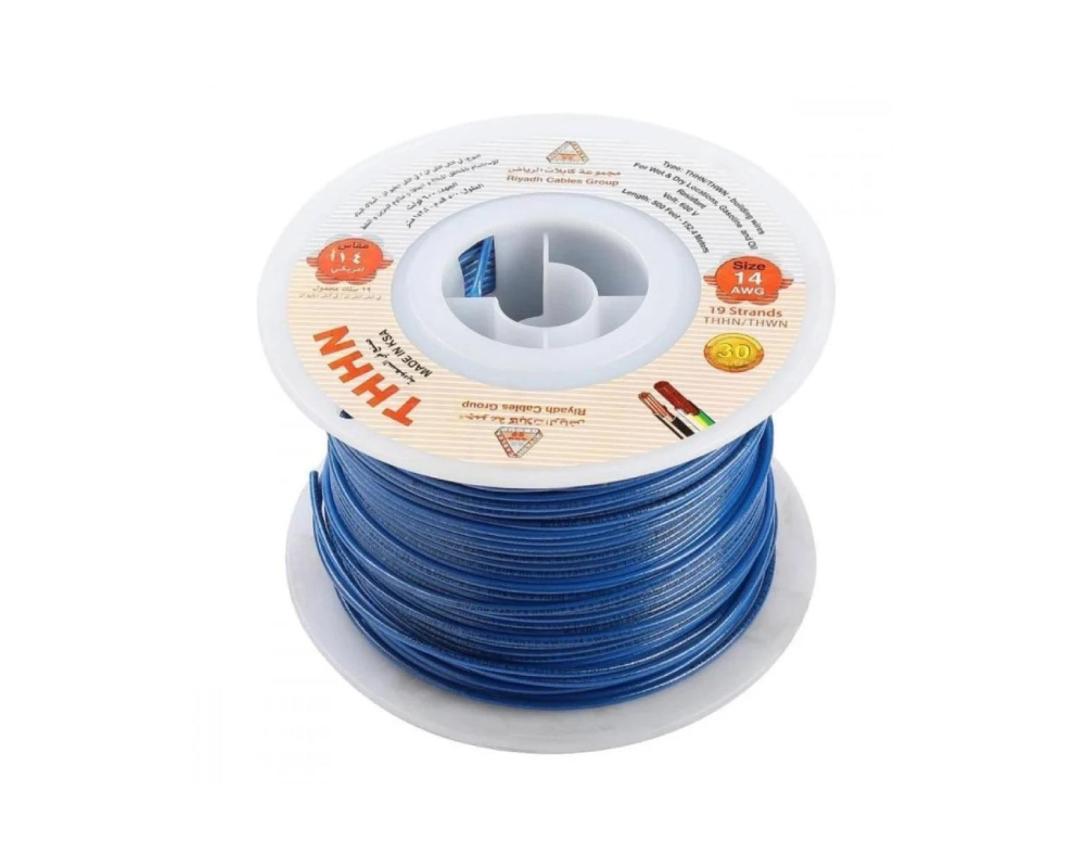 AWG-16 RIYADH THHN WIRE BLUE 500FT. 8 Amps